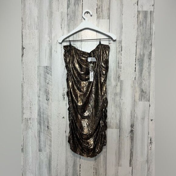 Strapless snake print dress mini size 3XL - Picture 3 of 7